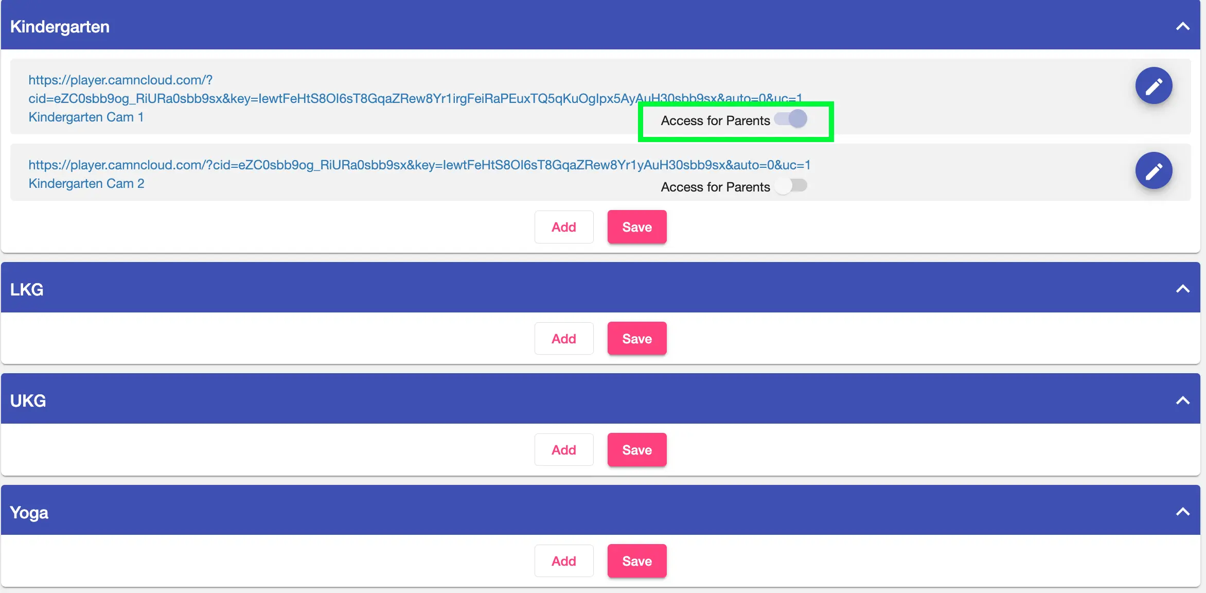 Parent Toggle