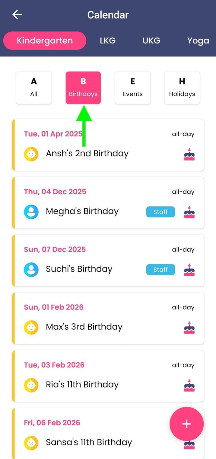 Birthdays