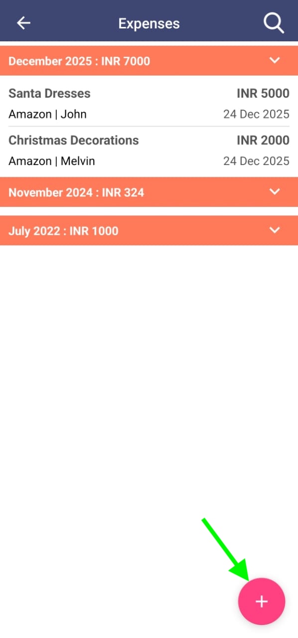 Create New Expense