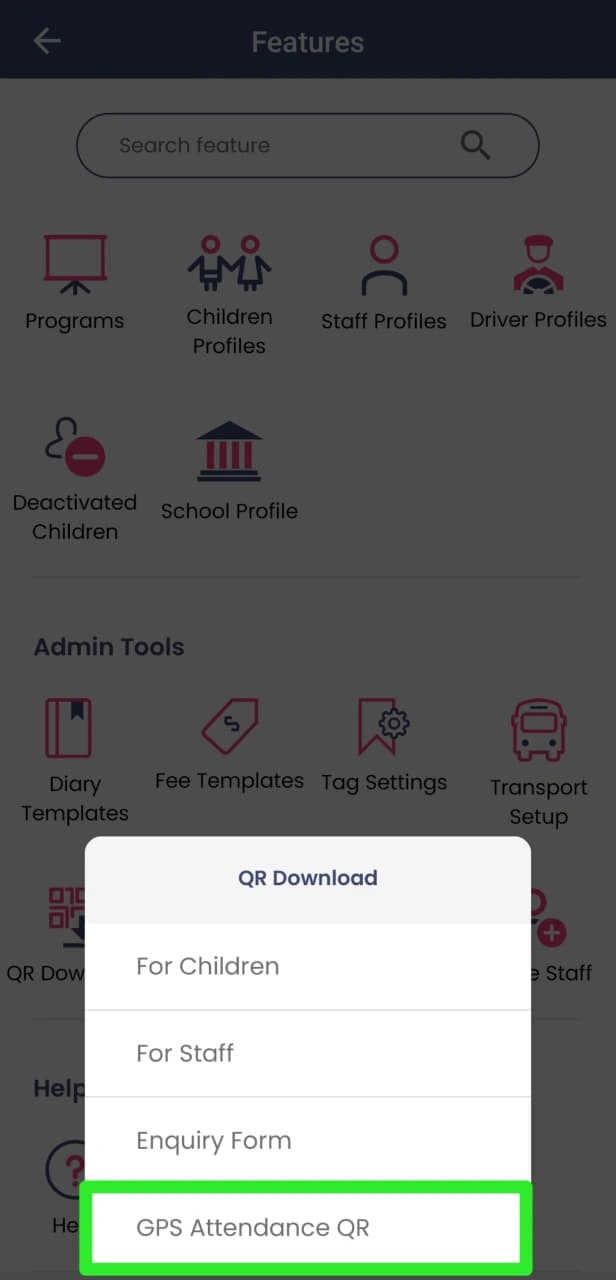 GPS Attendance QR