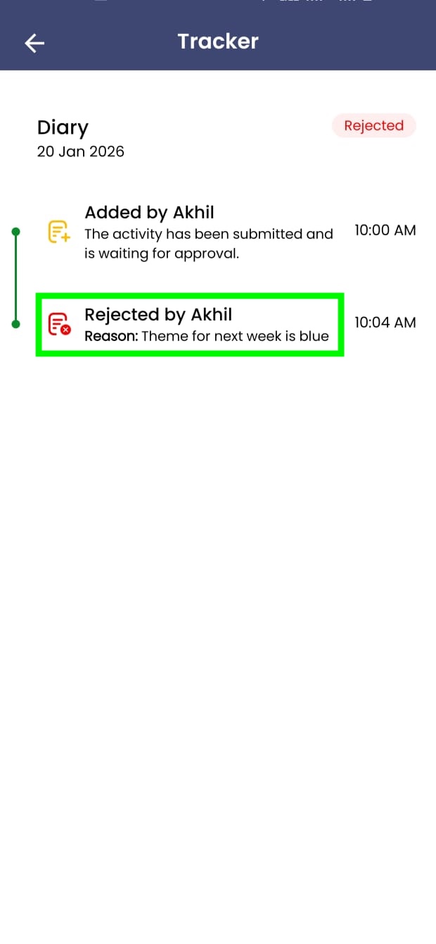 Rejection Tracker