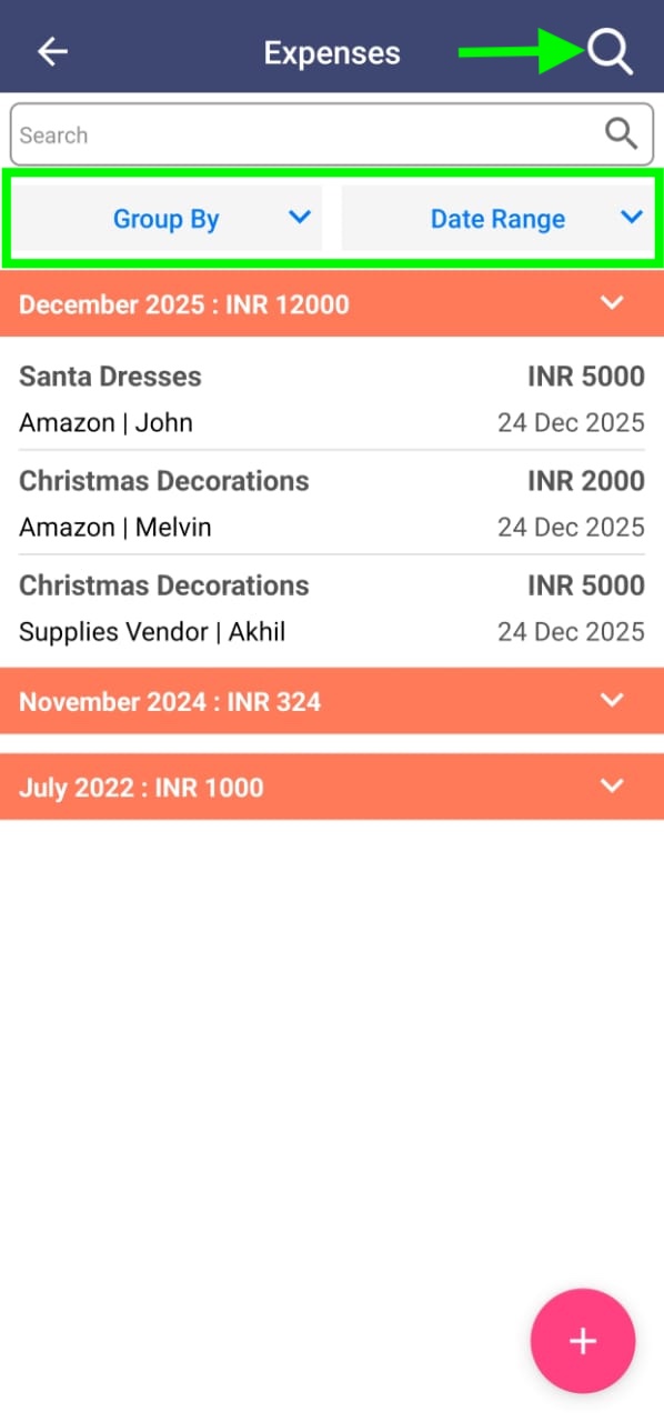 Search Expense
