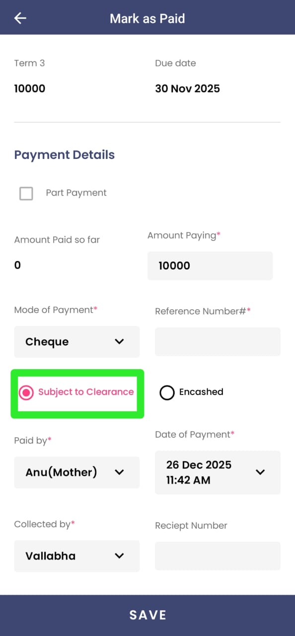 subject to clearence mobile