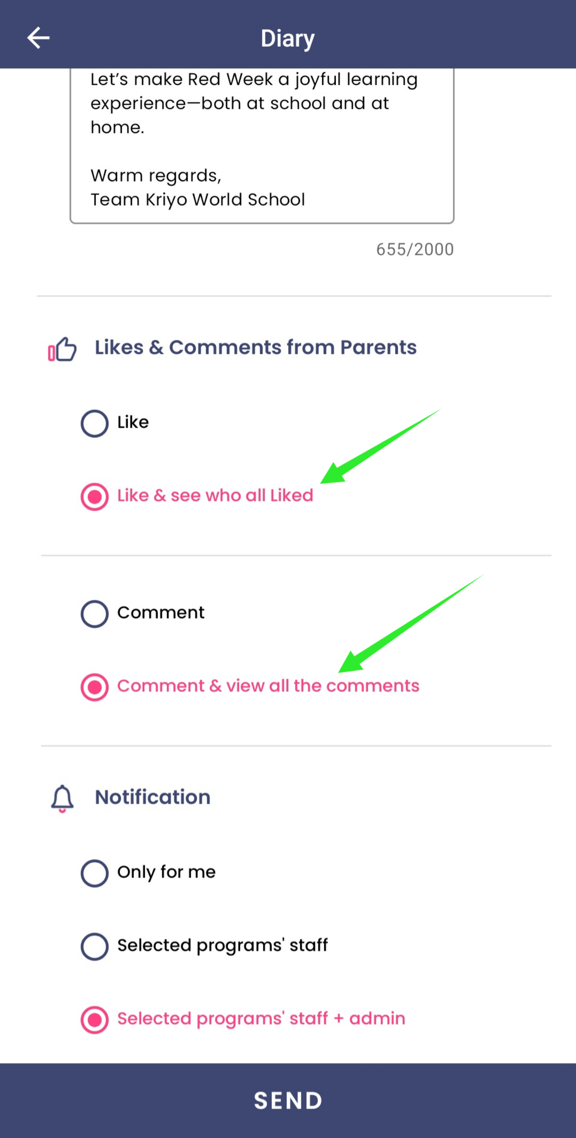 Two way toggle